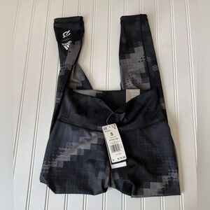 Adidas Peloton Believe High-Waisted Leggings Women's Small HE2031 Black Gray NEW